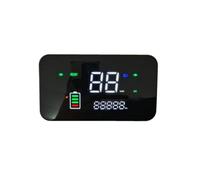 Auratrove Velocímetro con pantalla LED para triciclo eléctrico 48-72 V, medidor digital de línea de fase de 6 pines con señal de giro, velocidad máxima de 99 km/h, color negro