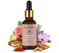 Auravedic Kumkumadi Tailam - Aceite facial para una piel radiante, 30 ml, suero facial Kumkumadi Thailam