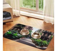 aUrban Jungle - Tapete de piel absorbente antideslizante para mascotas, 40 x 60 cm, secado rápido, impermeable, lavable