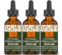 AureaSalus Liposomal Ashwagandha Drops 2000 mg, Extracto Natural puro de Ashwagandha, Probióticos Enriquecidos y Extracto de Pimienta Negra (Paquete de 3)