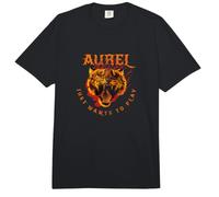 Aurel - Bonito Nombre de niño con Tigre: Sólo Quiere Jugar Comfort Colors Adult Heavyweight T-Shirt