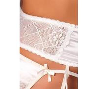 Aurelia Cream 3Pcs, Liguero+Sujetador+Tanga By Casmir L/Xl