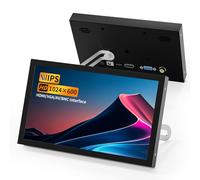 Aurevita Mini Monitor HDMI 7 Pulgadas, Portátil VGA con AV BNC 1024 × 600, Pantalla LCD con Altavoces, Ángulo de Visión 178° IPS, Multifunción