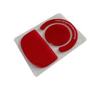 Aurgiarme 1 juego de pegatinas de pie de cristal para patines G X Superlight Glides borde curvado, color rojo y negro