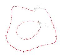 [Aurgiarme] 2 collares en forma de cruz, tendencia hip hop, luz, lujo, cadena de clavícula, moda, pulsera de gota de sangre roja