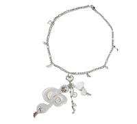 [Aurgiarme] Collar con colgante de notas para mujer, accesorios de moda, cadena de textura, joyería casual para varias ocasiones, フリーサイズ, Como se describe, No es una piedra preciosa