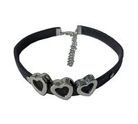 [Aurgiarme] Europe and Collar Trend Punk Love Neck Band Nightclub Wild O Metal Neck Chain