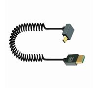 Aurgiarme Muelle Retacable HDTV Cable 8 K60Hz Transmisión de vídeo para ordenadores portátiles, tabletas, consolas de juegos, cámara, videocámara, resorte, diseño retráctil