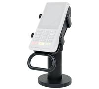 Aurgiarme Soporte ergonómico para dispositivo POS con gestión interna de cables, fácil instalación, soporte para máquina POS para tienda minorista, soporte de terminal de tarjeta de crédito