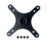 Aurgiarme Soporte para pantalla de escritorio, adaptador de montaje en pared, brazo 100 x 100 mm, 75 x 75 mm, bola de 17 mm, reposacabezas para accesorios de visualización flexibles, soporte de fácil