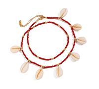 [Aurgiarme] Tobillera de resina con diseño tropical para vacaciones, para actividades al aire libre, vacaciones, accesorios para pies, フリーサイズ