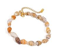 [Aurgiarme] Tobillera de resina con diseño tropical para vacaciones, para actividades al aire libre, vacaciones, accesorios para pies, フリーサイズ