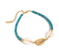 [Aurgiarme] Tobillera de resina con diseño tropical para vacaciones, para actividades al aire libre, vacaciones, accesorios para pies, フリーサイズ