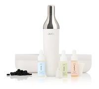 Auria Vita Trio - Máquina de microdermoabrasión para el hogar - Exfoliante facial, extractor de poros y tóner cinético - Dispositivo de tratamiento 3 en 1 y 3 sueros faciales