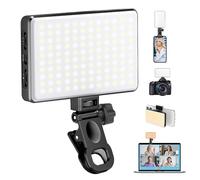 Auriani 120 luces LED para selfie para iPhone, clip de luz de teléfono, luz Alix Earle, luz de teléfono para grabación de video, luz de video portátil de 3000 mAh para teléfono, cámara, portátil, iPad