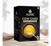 Auric Ghee de vaca certificado por laboratorio, 1 litro, 100% puro y natural, desi ghee, altamente nutritivo, ayuda a mantener tu corazón saludable, aumenta la inmunidad y la energía