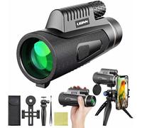 Auricase Telescopio Monocular, Telescopio Monoculares de Largo Alcance 12x50, BAK4 Prisma y Lente FMC,monocular, Monocular Telescope para Teatro y Animales Salvajes