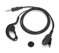 Auricular adecuado para IC-M33/M25/M34, auricular con gancho para la oreja a prueba de agua IP54, auricular de radio bidireccional, sonido claro, diseño en forma de G, resistente y duradero.