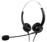 MediaRange 813101 Auriculares estéreo con Cable con micrófono y función de Control Negro mros304