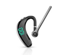 Auricular Bluetooth, Auricular Bluetooth 5.3 de un Oído, Auricular Inalámbrico con Cancelación de Ruido Micrófono Dual, Pantalla LED, para Conducir, Deportes