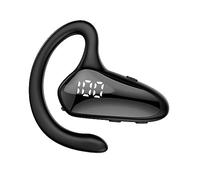 Auricular Bluetooth de una Sola Oreja, YX02 Auricular con Cancelación de Ruido, Oreja Derecha con Pantalla Digital LED, Conducción ósea, Oreja Abierta, Auricular Colgante, Diseño