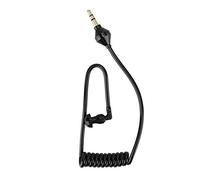 Auricular con Cable, Auricular con Tubo de Aire en Espiral, Teléfono Móvil, Auricular Monoaural Negro con Cable, Tubo de Aire, Antiradiación, Auricular Estéreo