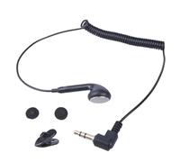 Auricular con cable de oreja única, auricular de un solo lado con cable de resorte | Auricular mono de 3,5 mm - Auricular con cable con cordón retráctil de resorte, tapones para los oídos con