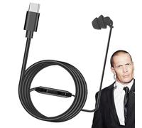 Auricular con cable en un lado, auricular in-ear en un lado, Auricular mono intraural izquierdo derecho con micrófono, Auriculares para escuchar y llamar música Diseño de tapones para los oídos de