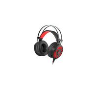 Auricular con Micrófono - Genesis - NEON 360 - Negro Rojo - USB - 20-20000 Hz