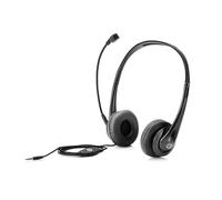 Auricular con micrófono HP con cable para PC (conector estéreo de 3,5 mm)