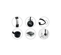Auricular con Micrófono - iggual Dual Tech - Negro - USB - Bluetooth - Ligero y plegable