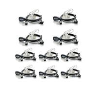 Auricular con micrófono LUOTWO para walkie-talkie, compatible con radios BaoFeng, Retevis, Arcshell y Kenwood 2Way (paquete de 10).