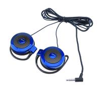 Auricular de 3,5 mm con auriculares por cable con orejas y clip para teléfonos móviles | Estéreos para correr, entrenar, trotar, una excursión, trepar y uso al aire . A