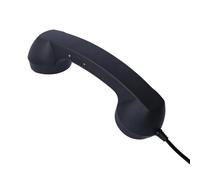 Auricular de teléfono con cable tipo C, auricular retro con micrófono, cable de 1 m, para PC y teléfono celular, sonido claro, botón de respuesta