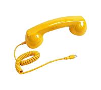 Auricular de teléfono retro, audio claro tipo C con micrófono, línea fija | Audio claro para llamadas, videoconferencias, aulas, tipo C Plug and Play con micrófono, se adapta a la mayoría de teléfonos