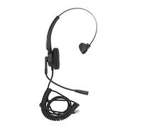 Auricular de Teléfono RJ9, Auricular de Negocios con Cable con Resorte de un Lado con Cancelación de Ruido de Micrófono, Auricular de Teléfono para Centro de Llamadas de Oficina