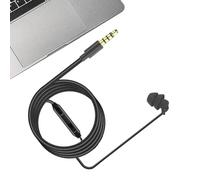 Auricular de una cara - Auriculares in-ear con cable mono | y teléfono | oreja de silicona suave, ajuste universal izquierda/derecha, opciones de enchufe de 3,5 mm y tipo C, cable de 47,2 pulgadas,