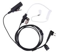 Auricular de walkie-talkie con tubo acústico y PTT