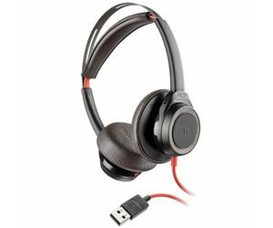 Auricular Estéreo USB-A Poly Blackwire 7225 BW7225 Negro HP 7S4M8AA Nuevo
