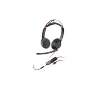 Auricular Estéreo USB-C HP Poly Blackwire 5220 + Conector de 3.5mm + Adaptador USB-C/A