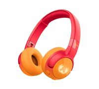 Auricular Fresh 'n Rebel Code Junior Wireless Bluetooth Supraaural Plegable Funny Fox Kids 48h Naranja Rojo
