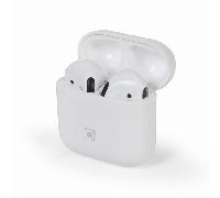 Auriculares Gembird inalámbricos Bluetooth TWS, indicador LED, micrófono, blanco