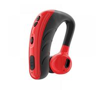 Auricular inalámbrico Bluetooth 5.1, intrauditivo para oído izquierdo/derecho, compatible con iPhone, Android y portátiles, color rojo.