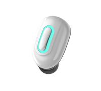 Auricular inalámbrico Bluetooth 5.3 Auricular de un Solo oído Ultra Compacto Operación Multifuncional Llamadas inalámbricas Resistente al Sudor para iPhone/Android(Blanco)
