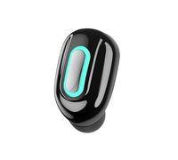 Auricular inalámbrico Bluetooth 5.3 Auricular de un Solo oído Ultra Compacto Operación Multifuncional Llamadas inalámbricas Resistente al Sudor para iPhone/Android(Negro)