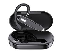 Auricular inalámbrico Bluetooth, conecta 2 dispositivos simultáneamente, diseño intrauditivo cómodo para uso empresarial y de oficina, buena