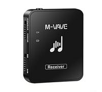 Auricular inalámbrico con de monitorización intrauditiva de 2,4G, receptor y transmisor recargable compatible con grabación estéreo con botón de volumen