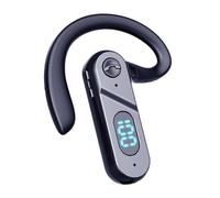 Auricular inalámbrico de oreja colgante con pantalla digital, control por voz en un solo oído, llamadas manos libres para trabajo y viaje