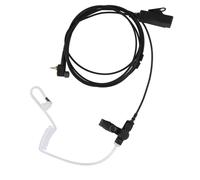 Auricular inalámbrico para walkie-talkie con botón PTT grande y conector de 1 pin. Mayor comodidad. Piel de proteína. Instalación impecable.