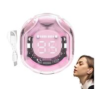 Auricular Inalámbrico Resistente Al Sudor, Pantalla LED Para Auriculares Inalámbricos Reales - Auriculares De Entrenamiento Transparentes Y Cool | Ipx4 Impermeable, Sonido Estéreo Con Control Táctil